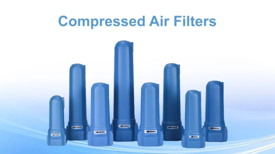 Compressed Air Filtration with Differiential Pressure Indicator and Auto Drain
